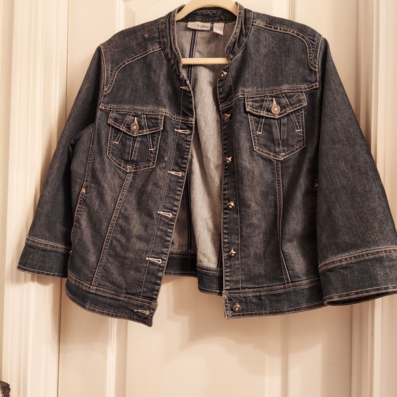Chico's Premium denim jacket |2| - Picture 2 of 9